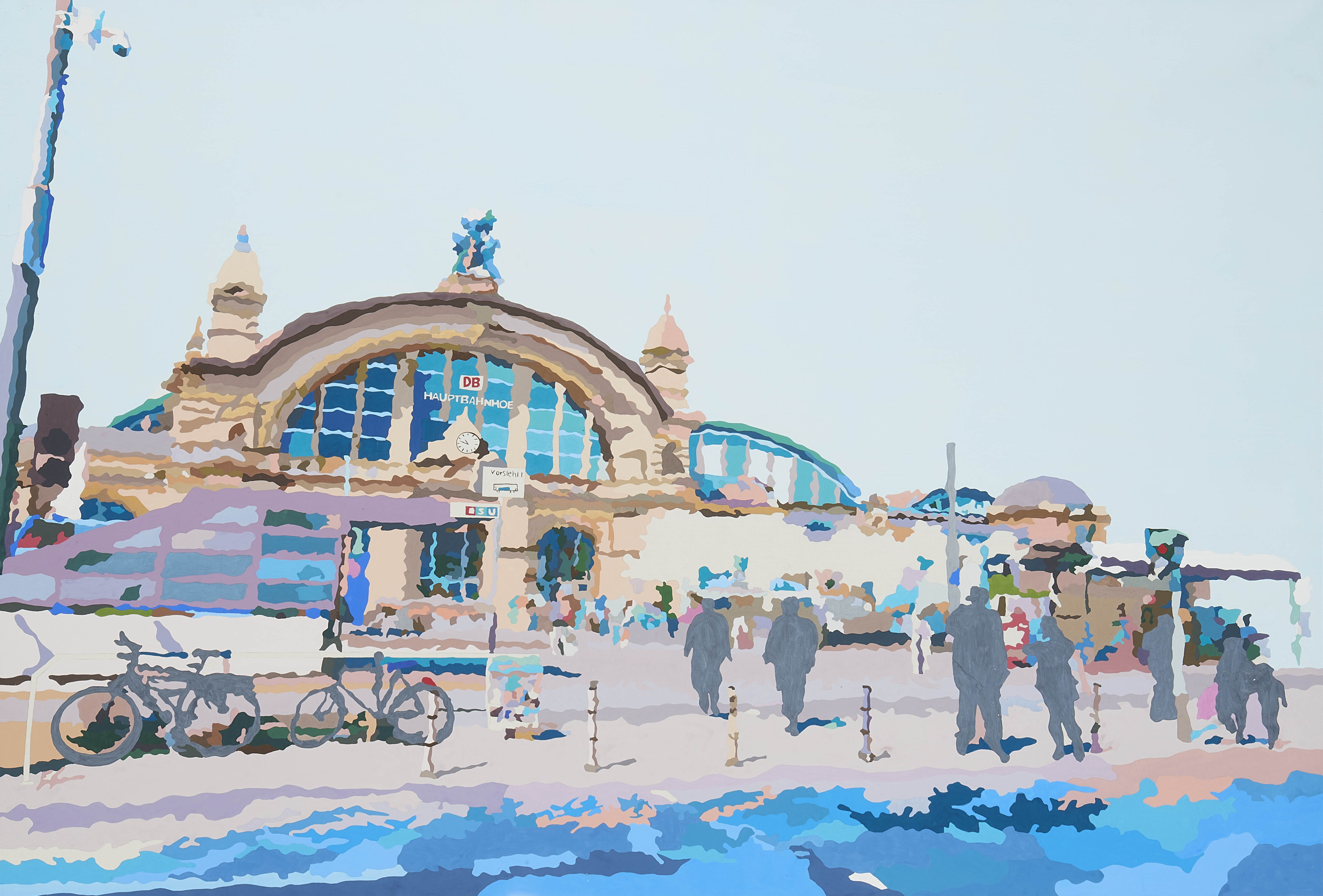 frankfurt am Main Hauptbahnhof II, 162.2x112.1cm, 장지에 채색, 2022.jpg