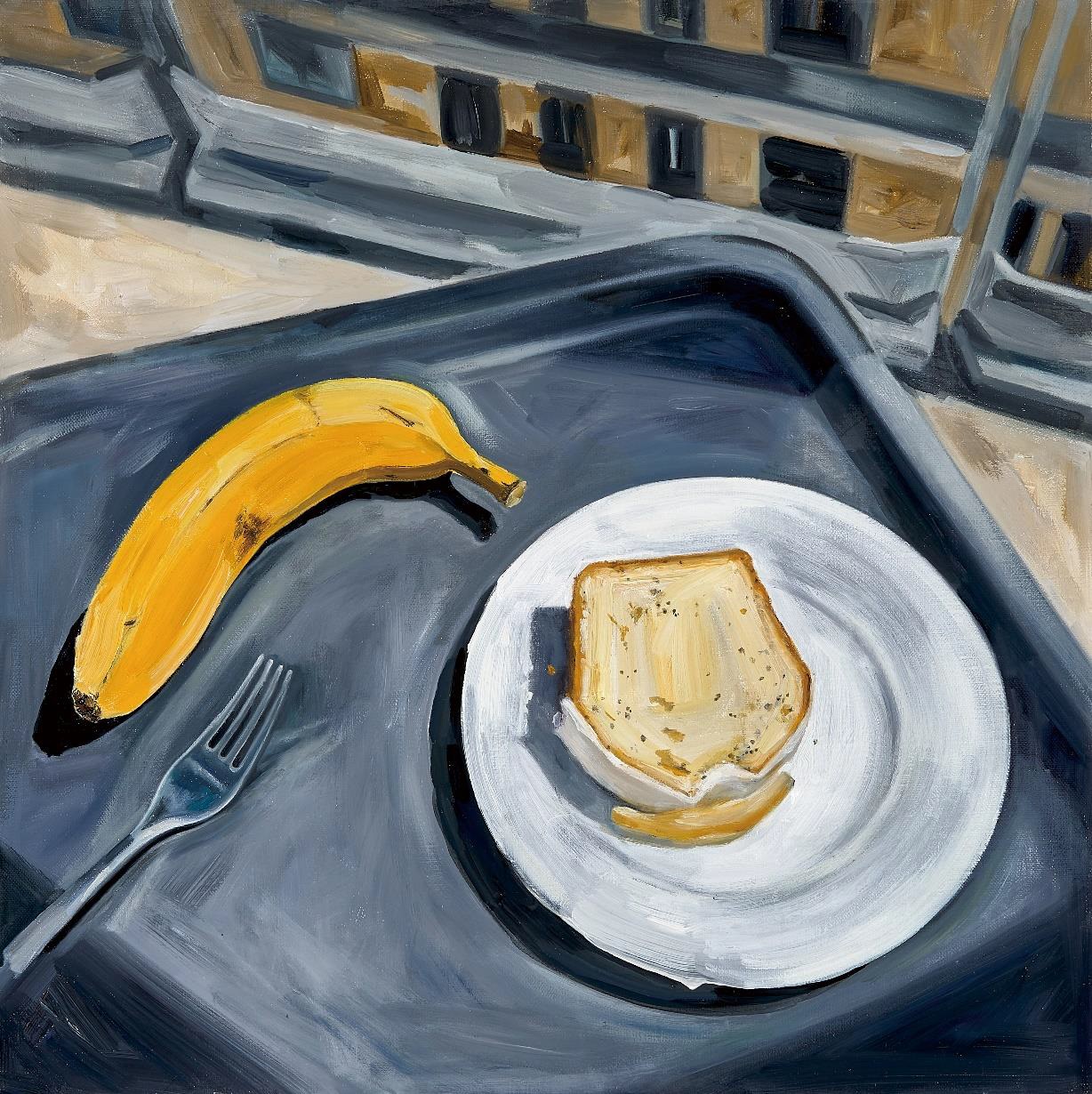 Banana and Bread, oil on canvas, 53x53cm, 2022.jpg