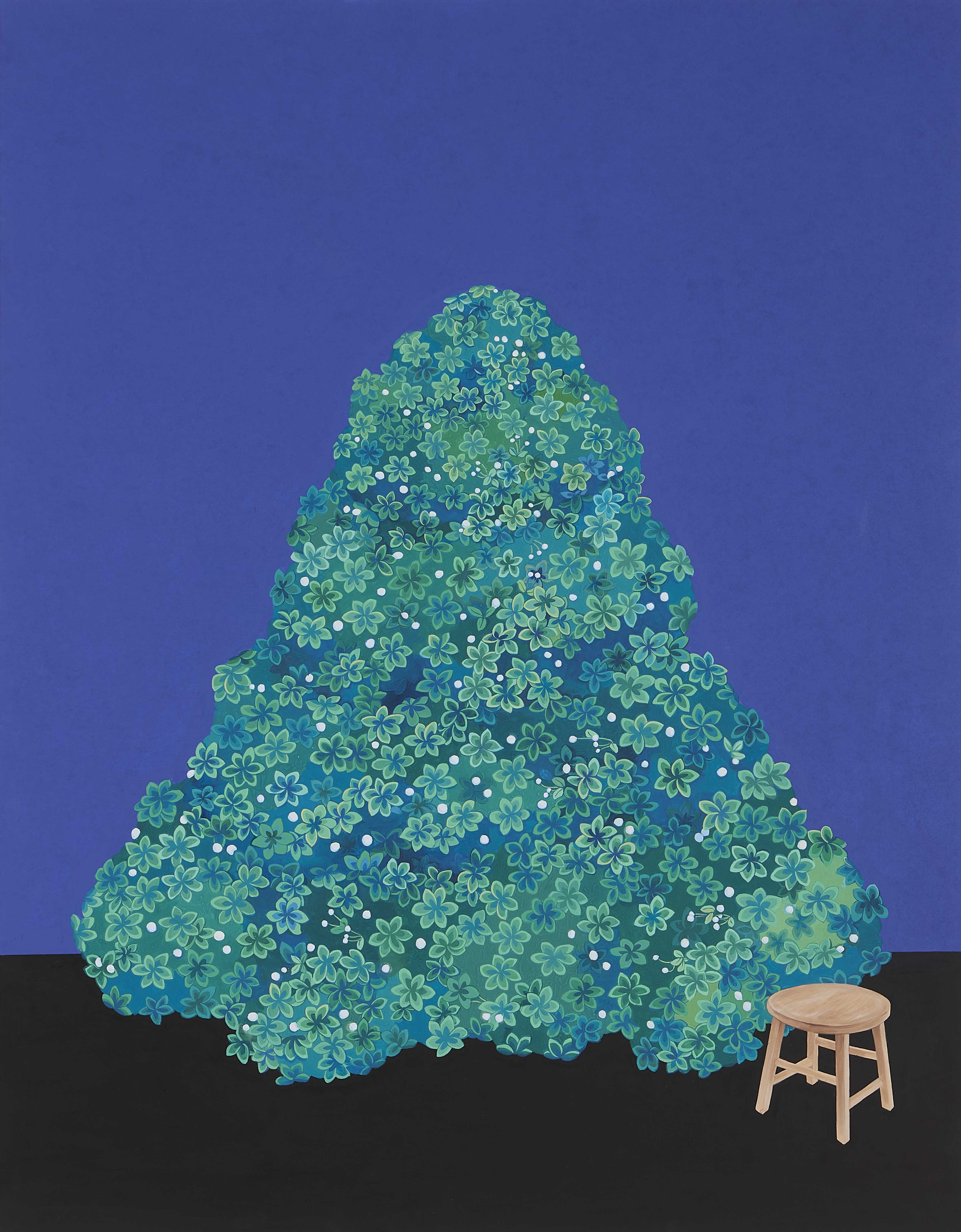 풀숲 II, 162.2X125cm, 장지에 채색, 2023, 650만.jpg