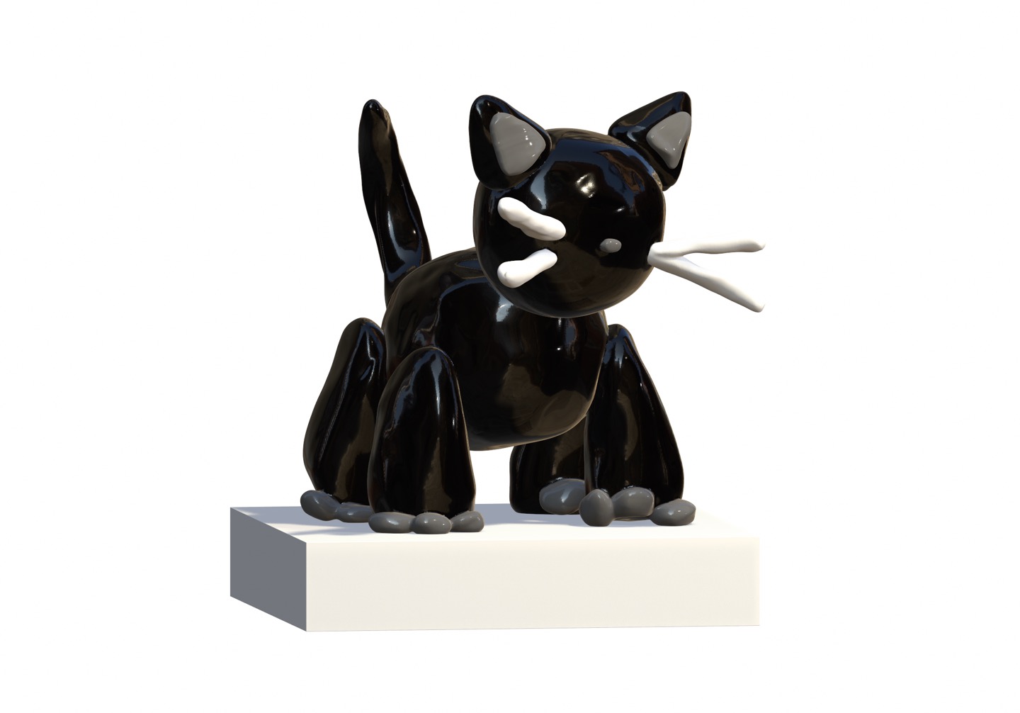 BLACK CAT, 레진, 스테인리스스틸, 770x1440x1100mm, 2025.jpg