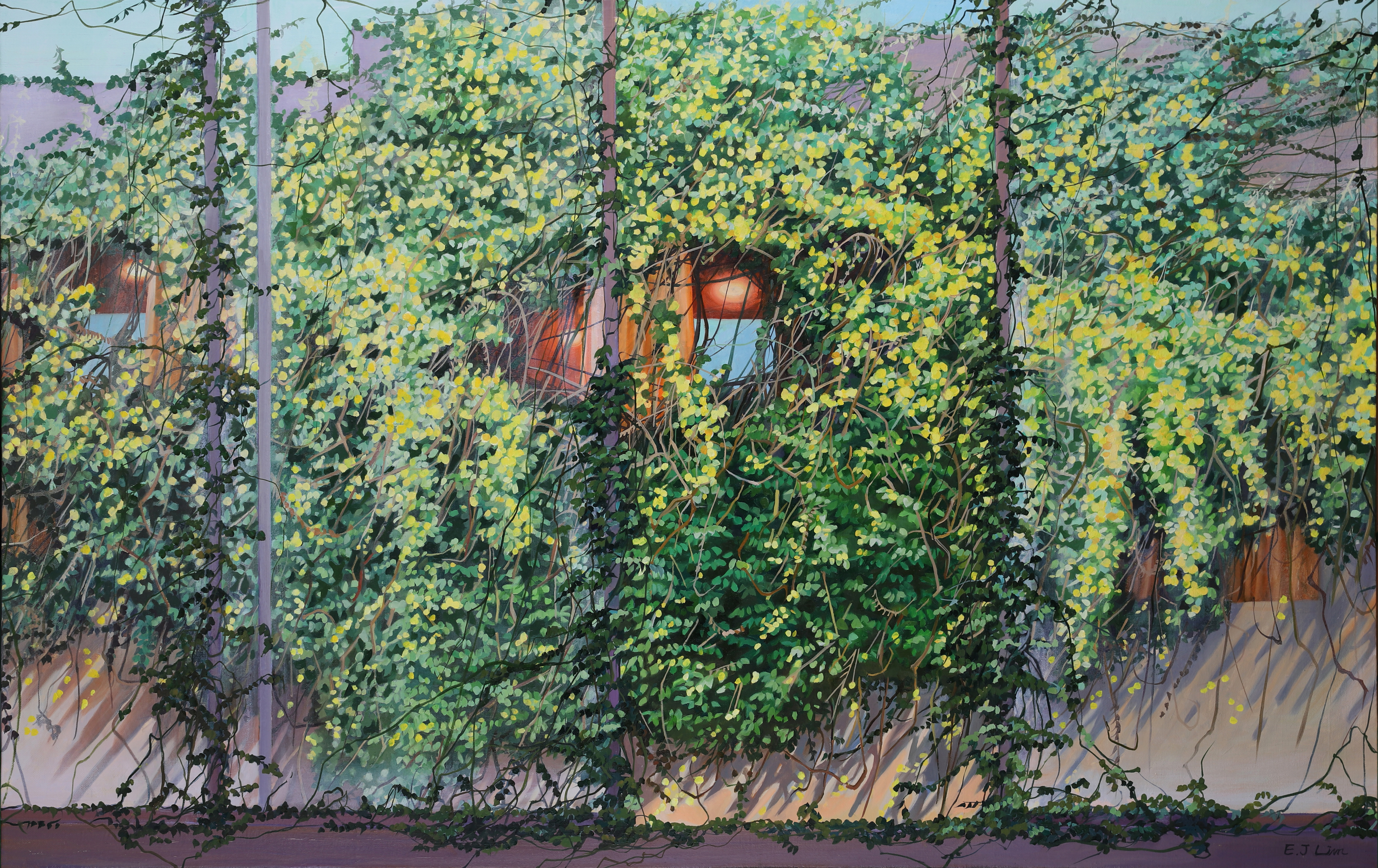 IVY-fresh air(넝쿨-공기),116.8×72.7cm(50M), Oil on canvas, 2023.jpg