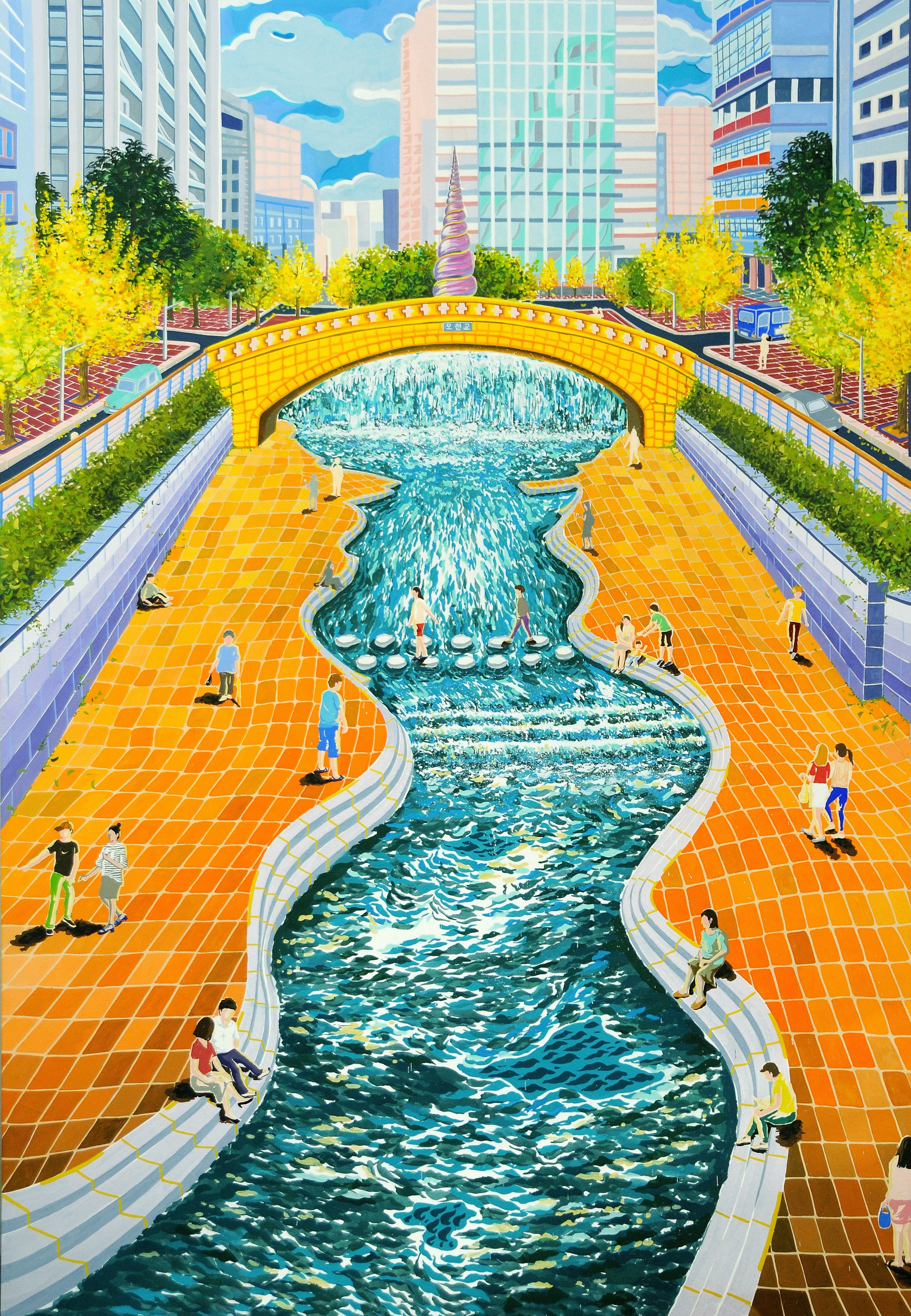 청계천_130.3x89.4cm_장지에-채색_2020.jpg