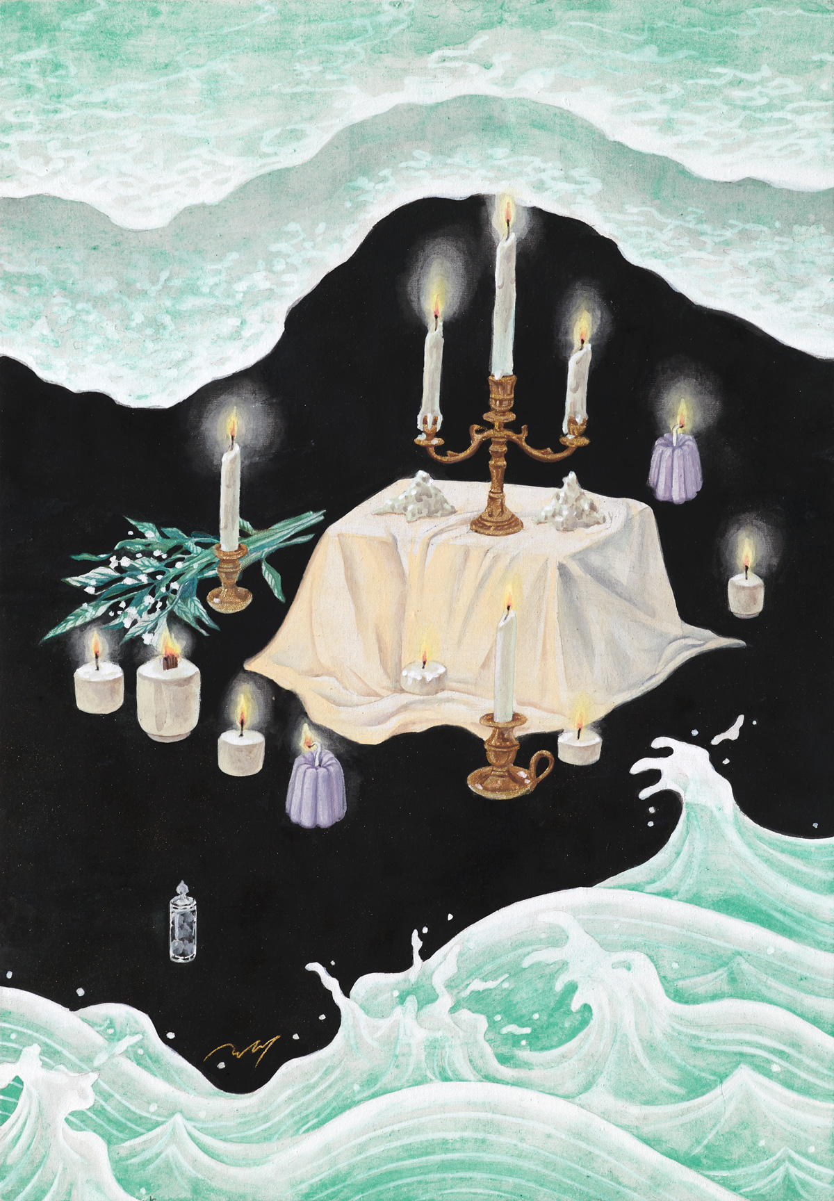 3. Lost Love, 64×45cm, 린넨에 석채, 2022.jpg