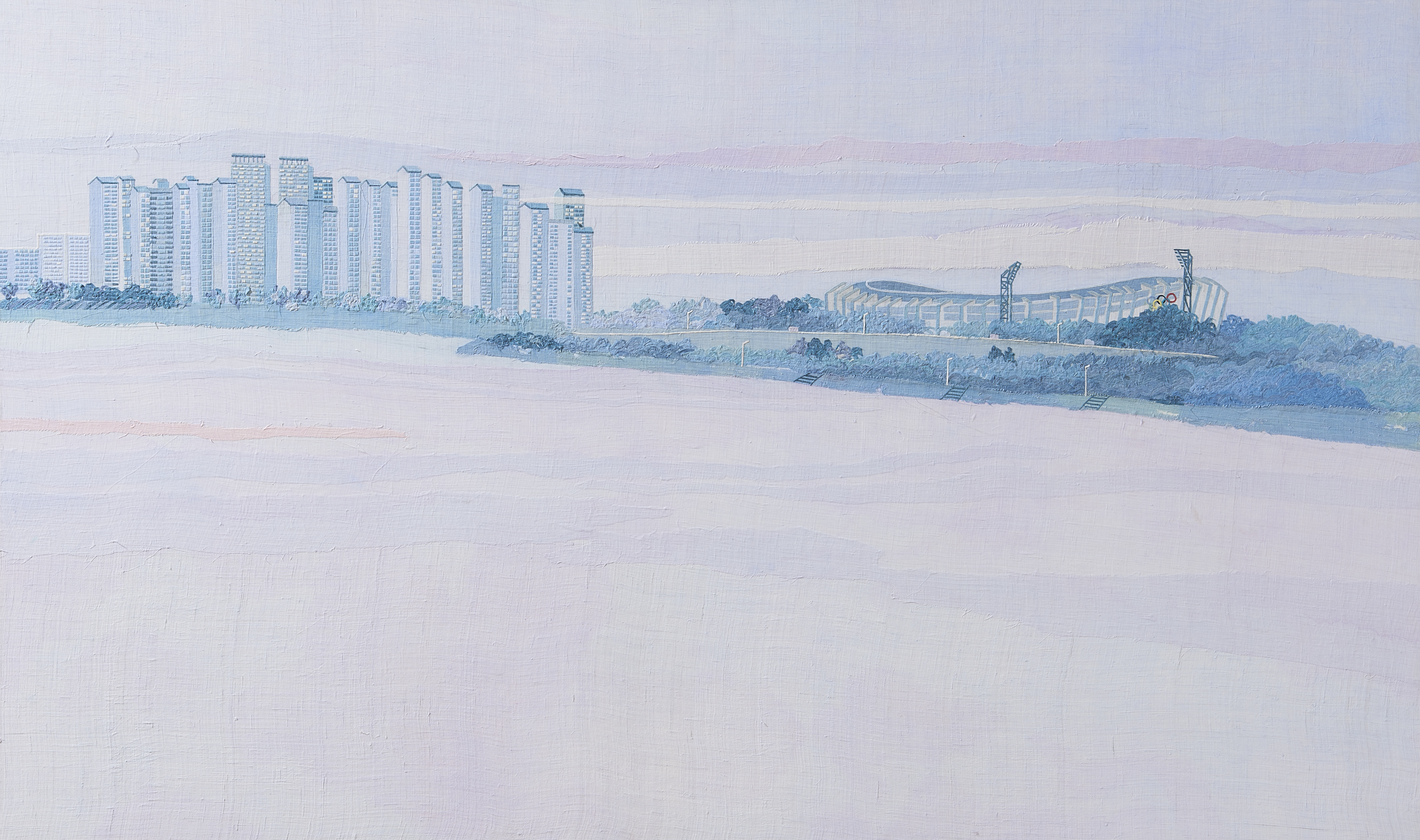 연(連), 함께가는길, 모시에 염색,콜라주,119cmx206cm,2017,800만원jpg.jpg